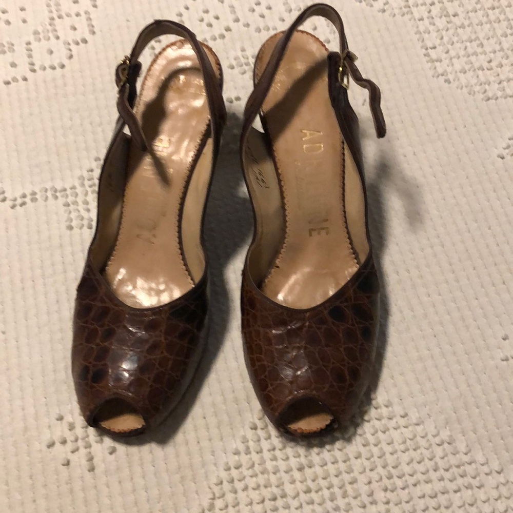 Vintage alligator sandals